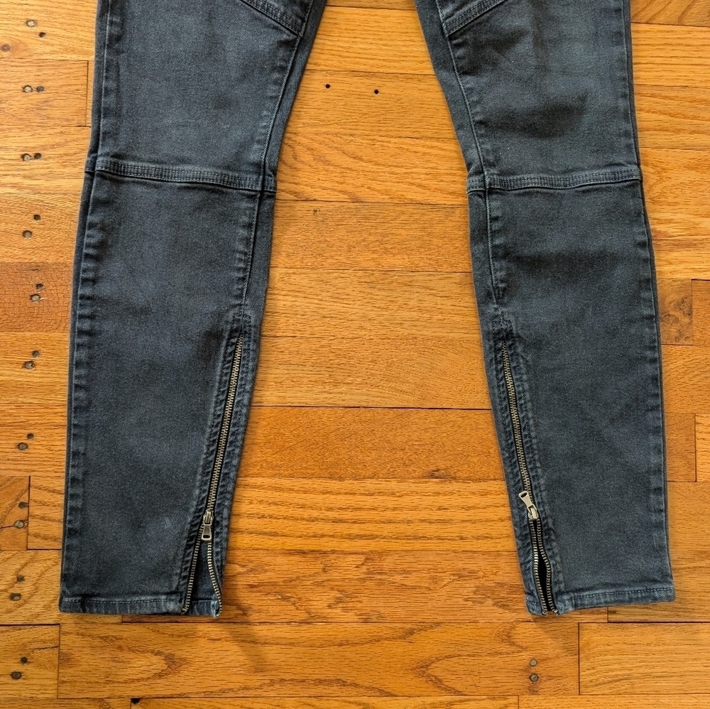 PAIGE Marley Skinny Moto Zip Jeans - Picture 2 of 8